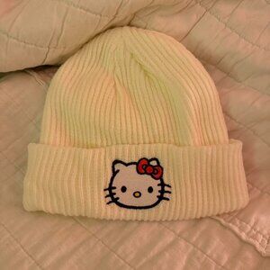 Women's Cream and White Hat